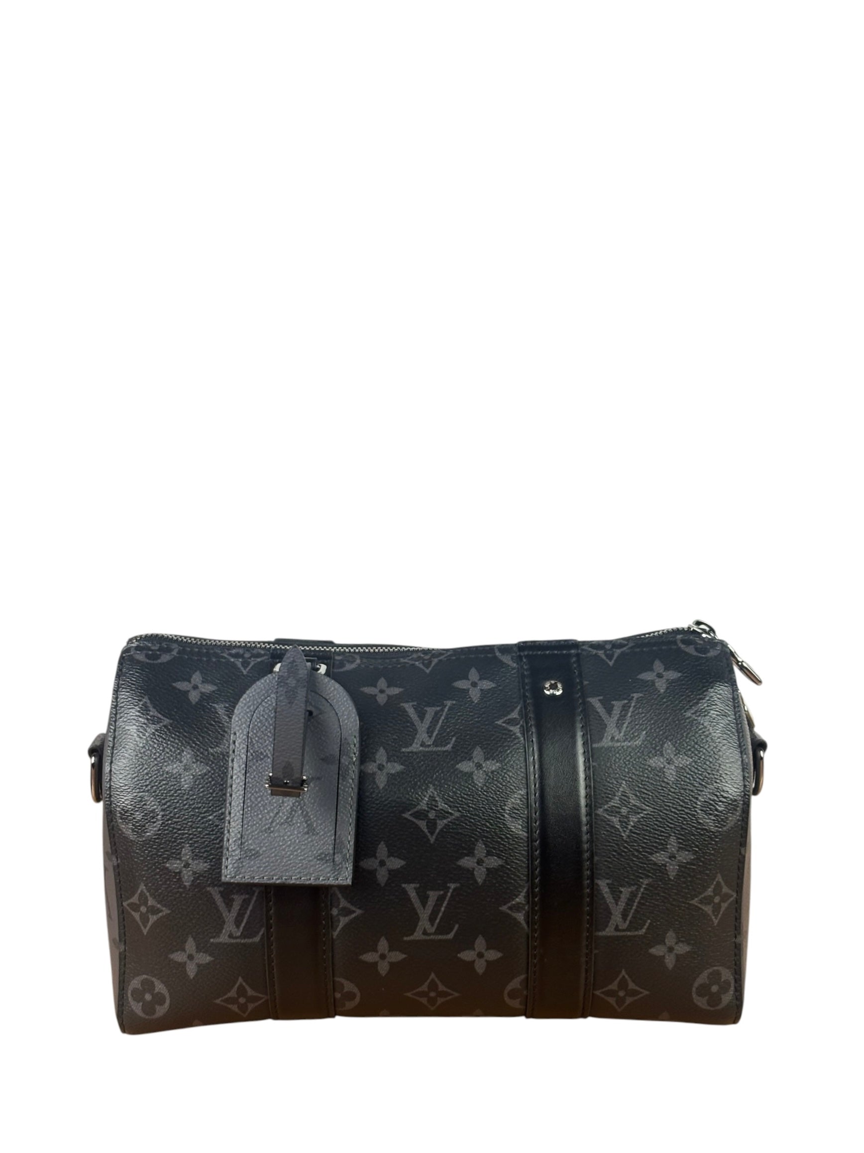 Louis Vuitton Black/Grey Monogram Eclipse City Keepall