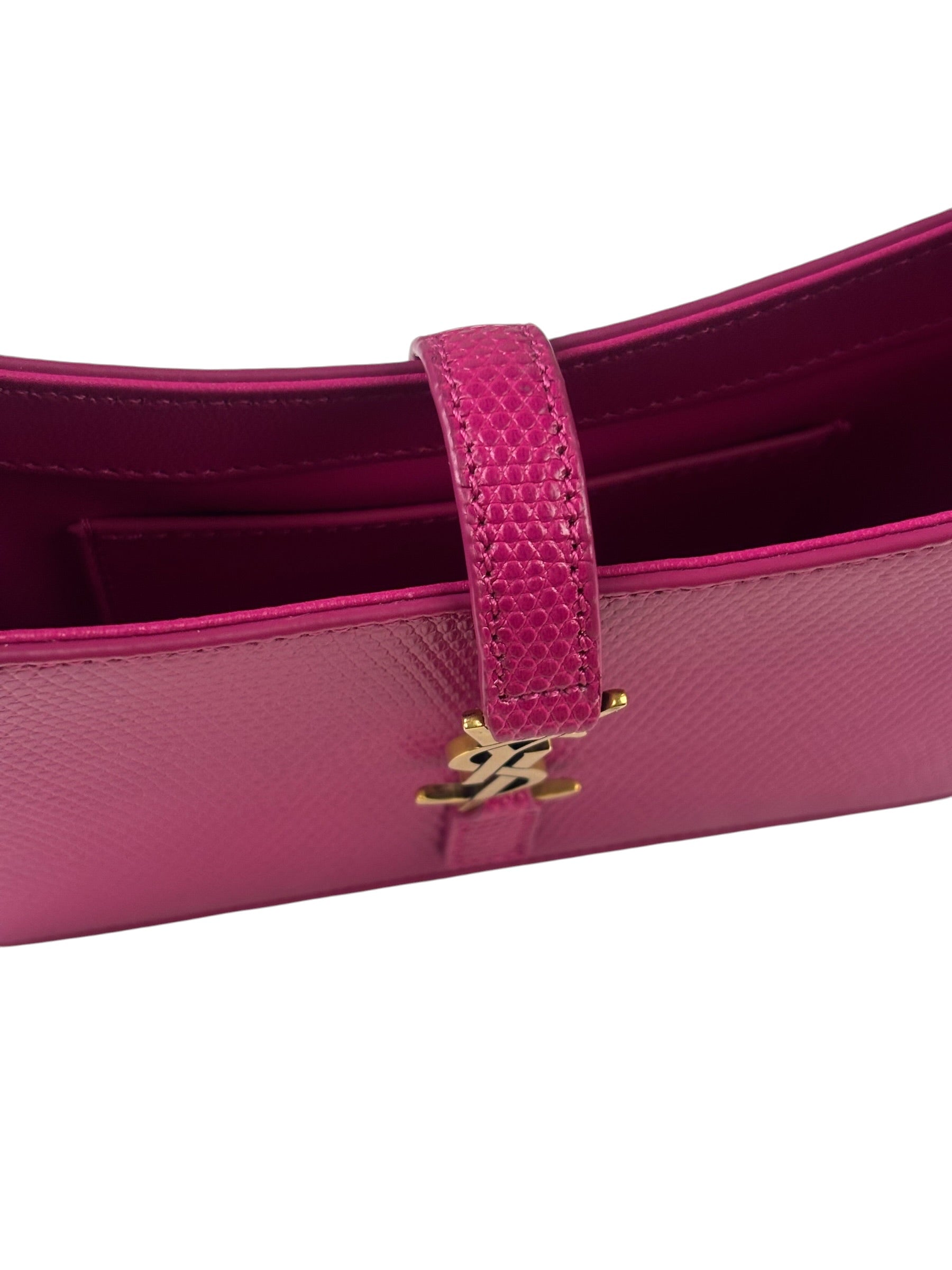 Yves Saint Laurent Pink Leather 5 Á 7 Mini Hobo Bag