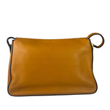 Fendi Brown Leather Mamma Foreever Flap Baguette