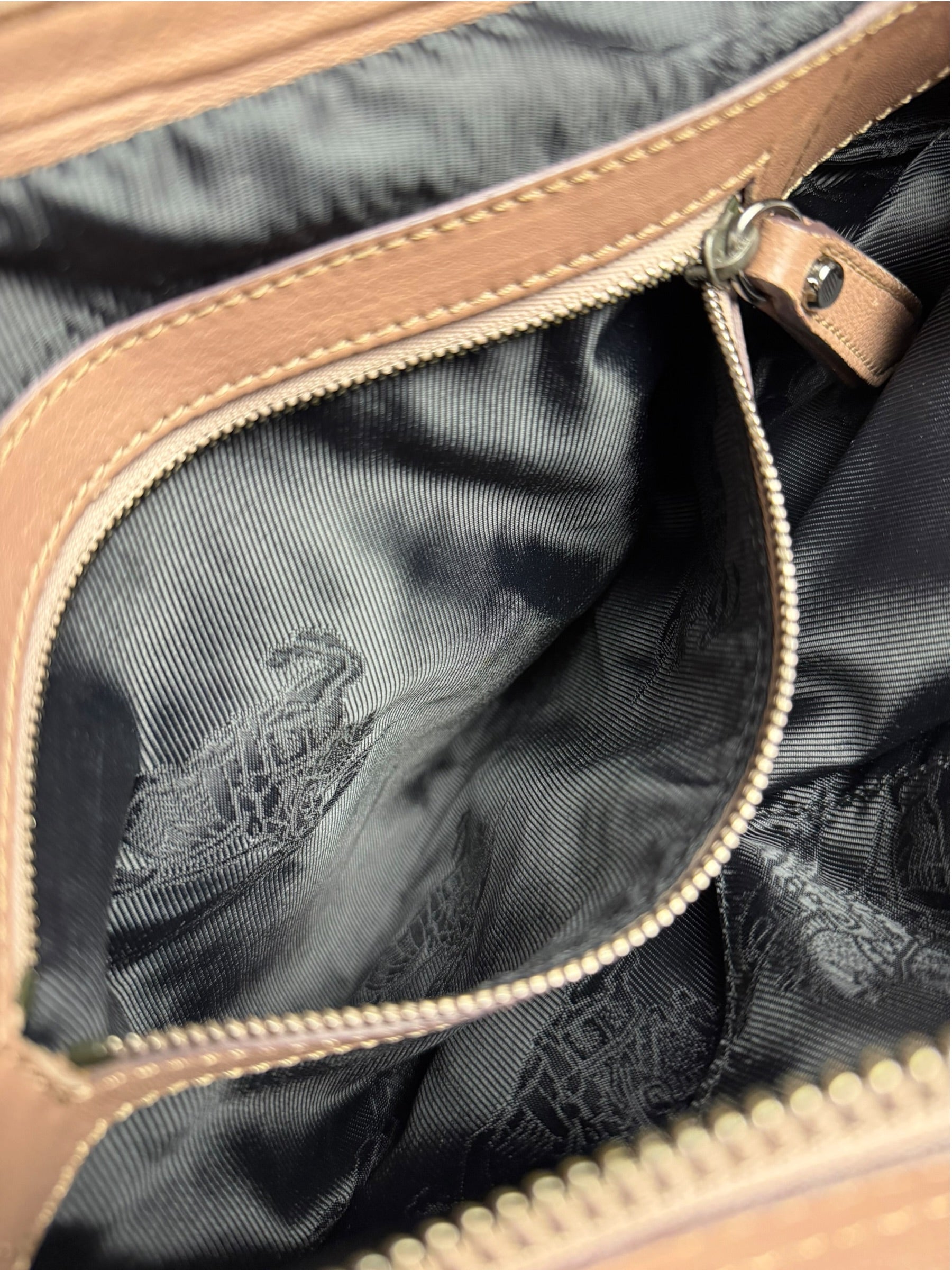 Burberry Purple Leather Ruffled Lowery Bag