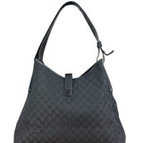 Gucci Trim Leather GG Monogram Jackie Hobo Shoulder Bag