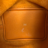 Hermes Orange Clemence Leather Picotin Lock 18 Handbag 2024