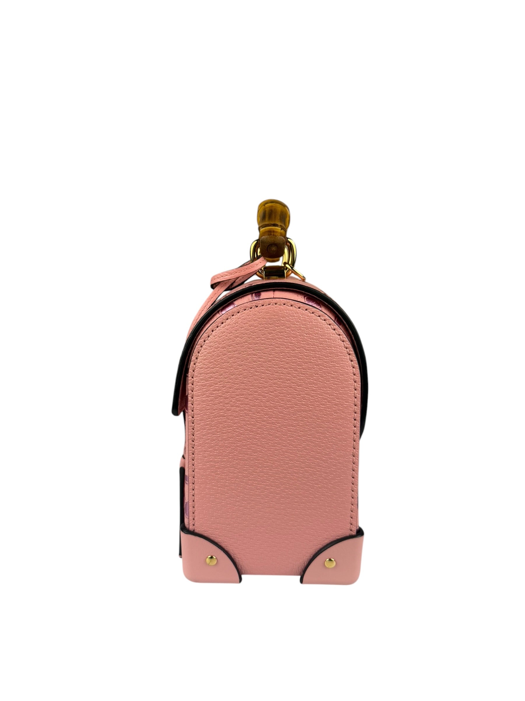 Gucci Valentines Day Padlock Bamboo Handle Handbag