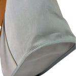 Hermes Light Blue Canvas Leather Trim Cabag Elan Tote