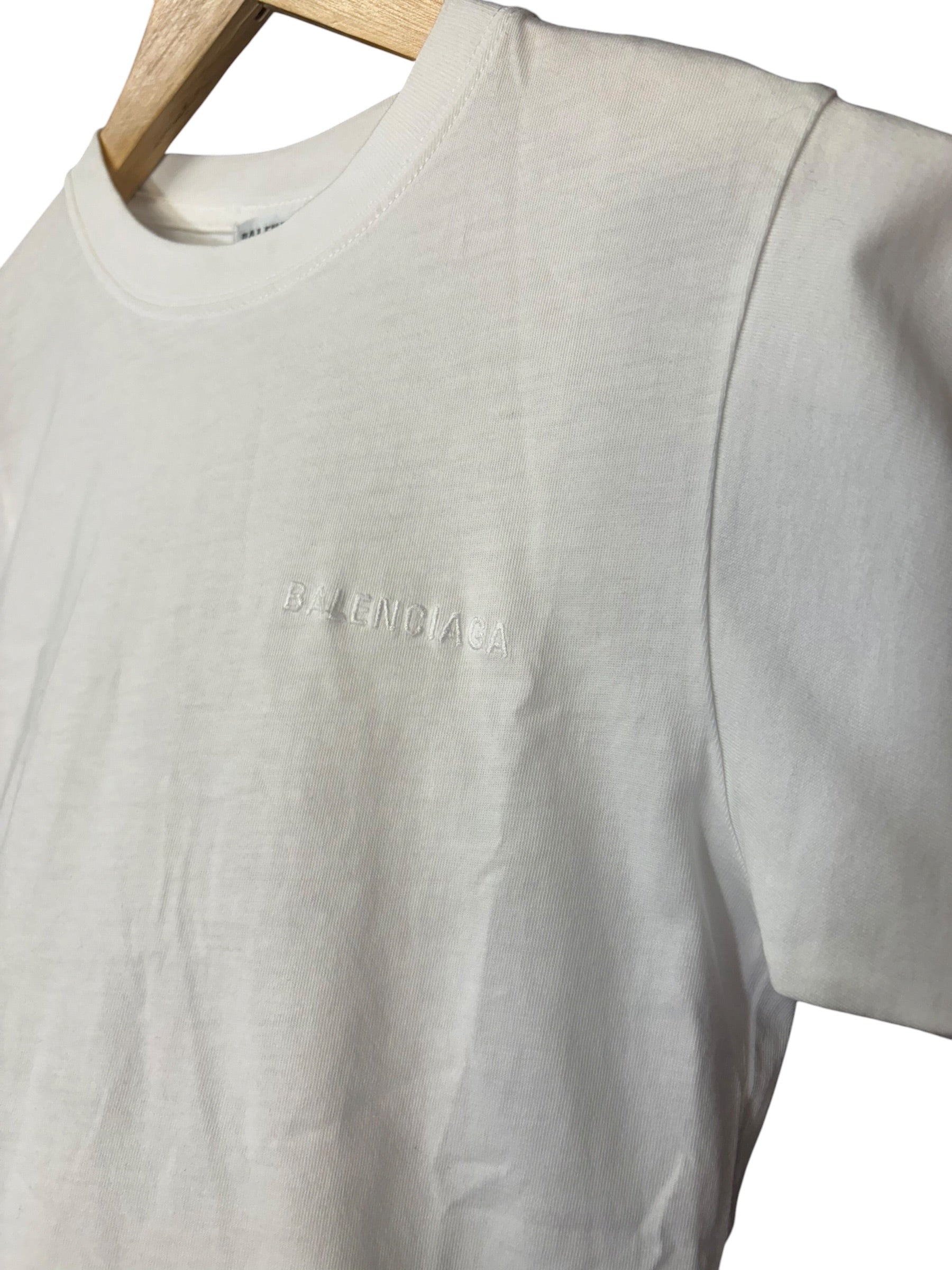 Balenciaga White Logo T-Shirt