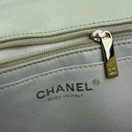 Chanel Light Sage Green Medium Classic Flap Shoulder Bag 2008