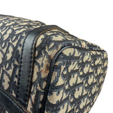 Christian Dior Vintage Canvas Monogram Trotter Oblique Boston Hand Bag