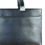 Gucci Vintage Black Leather Shoulder Tote