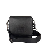 Coach Black Pebbled Leather Lucas Crossbody Bag