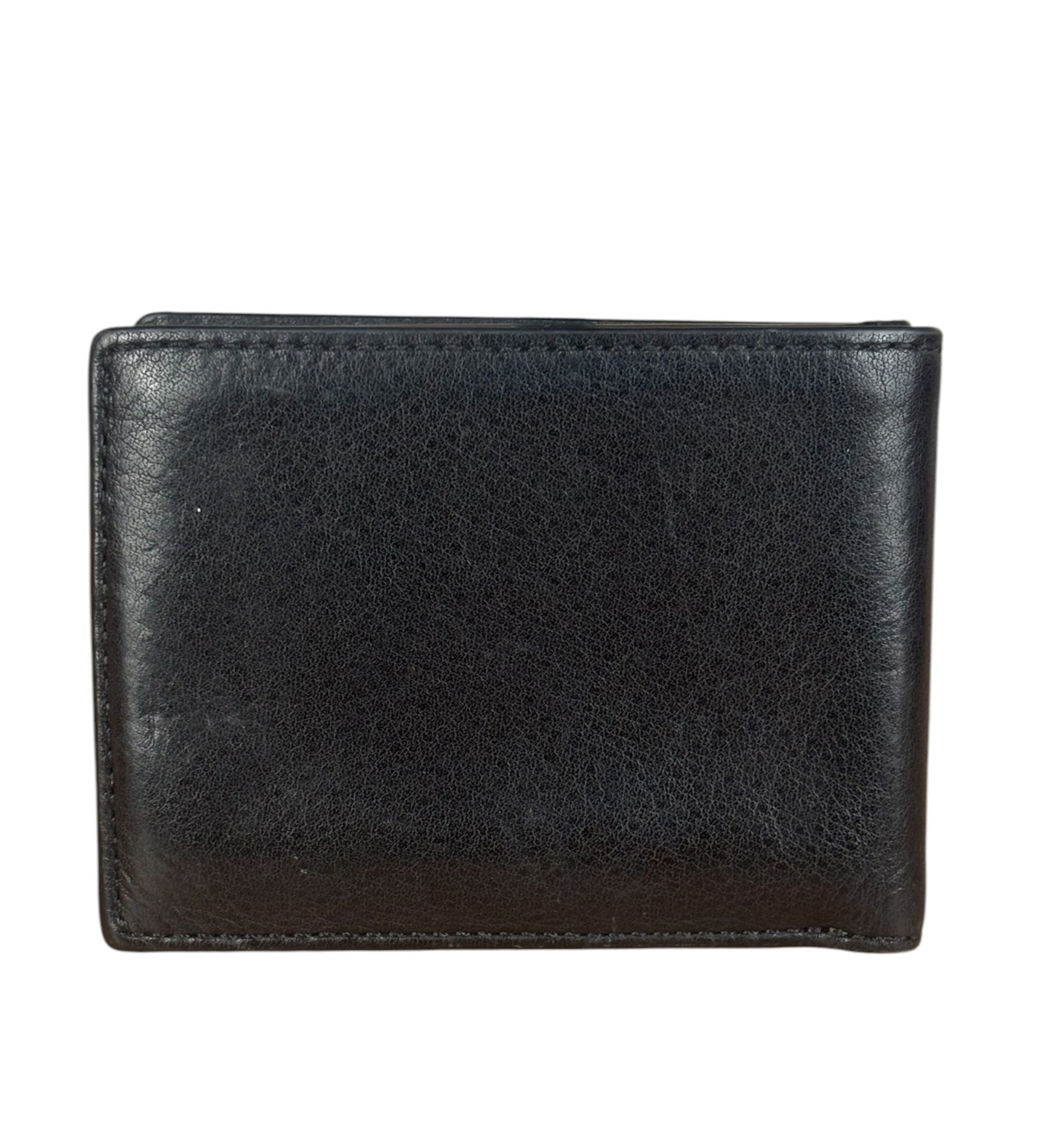 Coach Black Leather Slim Bifold Wallet