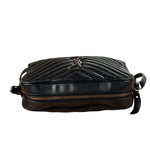 Yves Saint Laurent Black Leather Lou Camera Bag