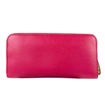 Yves Saint Laurent Pink Leather Zip Around Long Wallet