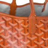 Goyard Saint Louis Orange Leather Tote Bag