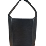 Yves Saint Laurent Black Epi Sac Seau Shoulder Bag