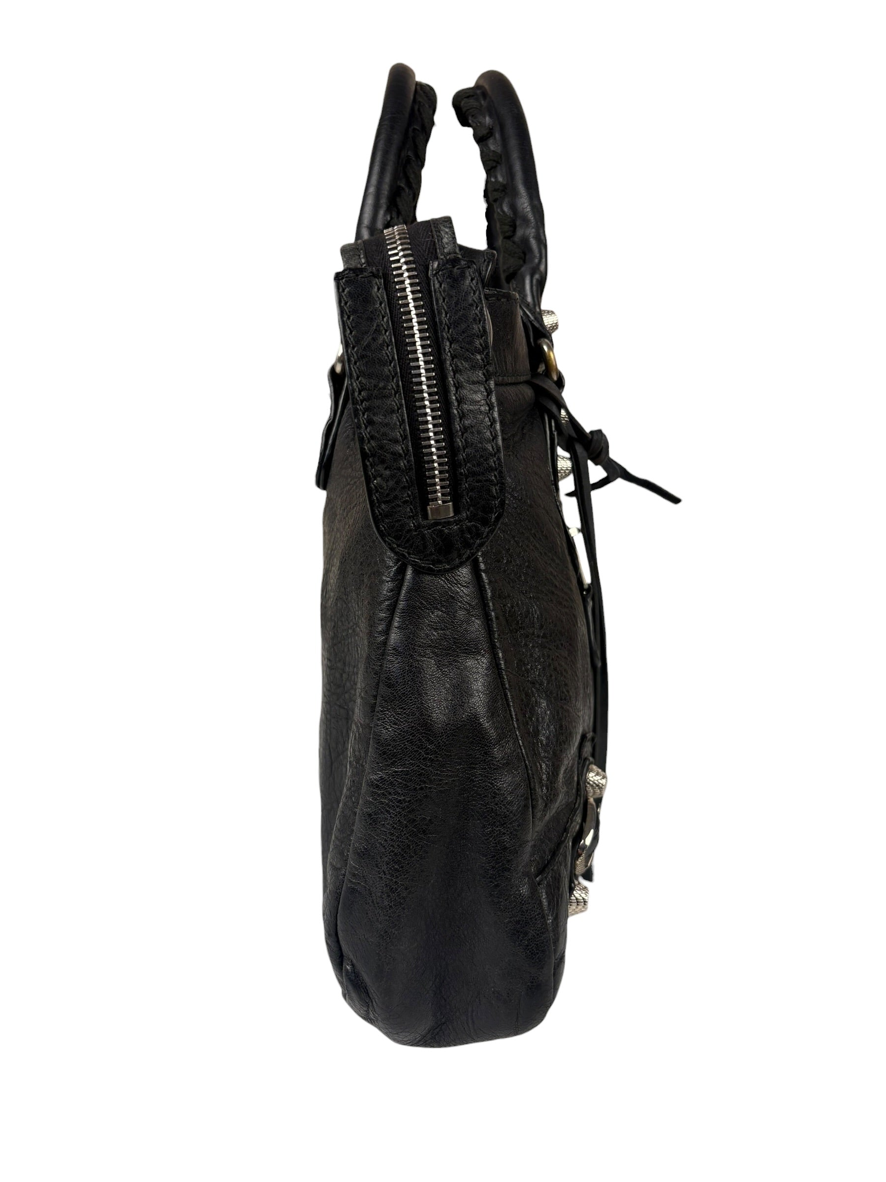 Balenciaga Black Classic Leather City Bag