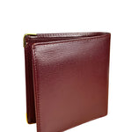 Cartier Vintage Maroon Leather Bifold Wallet