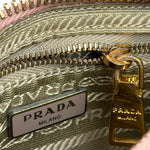 Prada Bicolor Saffiano Leather Mini Pochette