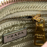 Prada Bicolor Saffiano Leather Mini Pochette