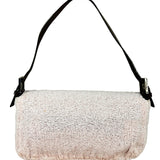 Fendi Pelle Rosa Beaded Baguette