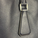 Prada Navy Blue Saffiano Leather Vertical Tote Bag
