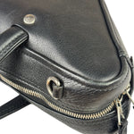Balenciaga Black Leather Triangle Two-Way Bag