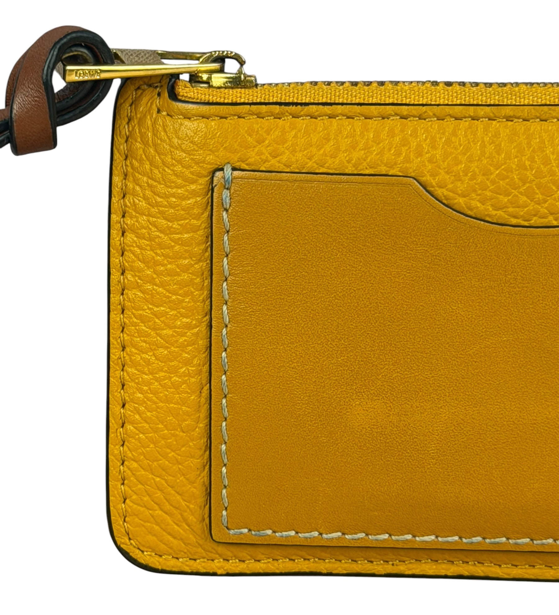 Loewe Honey Yellow/Sunflower Leather Bicolor Card Holder
