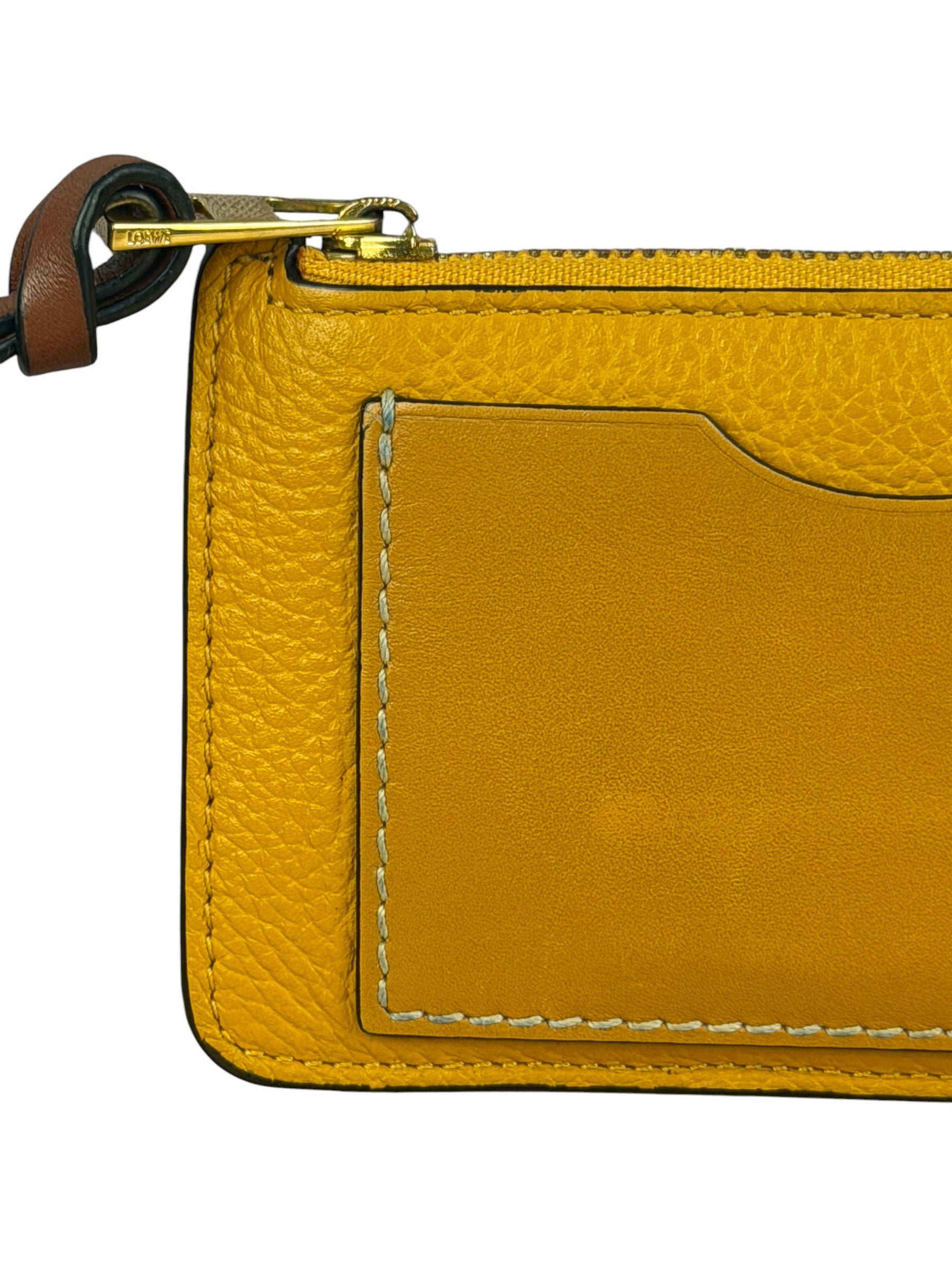 Loewe Honey Yellow/Sunflower Leather Bicolor Card Holder