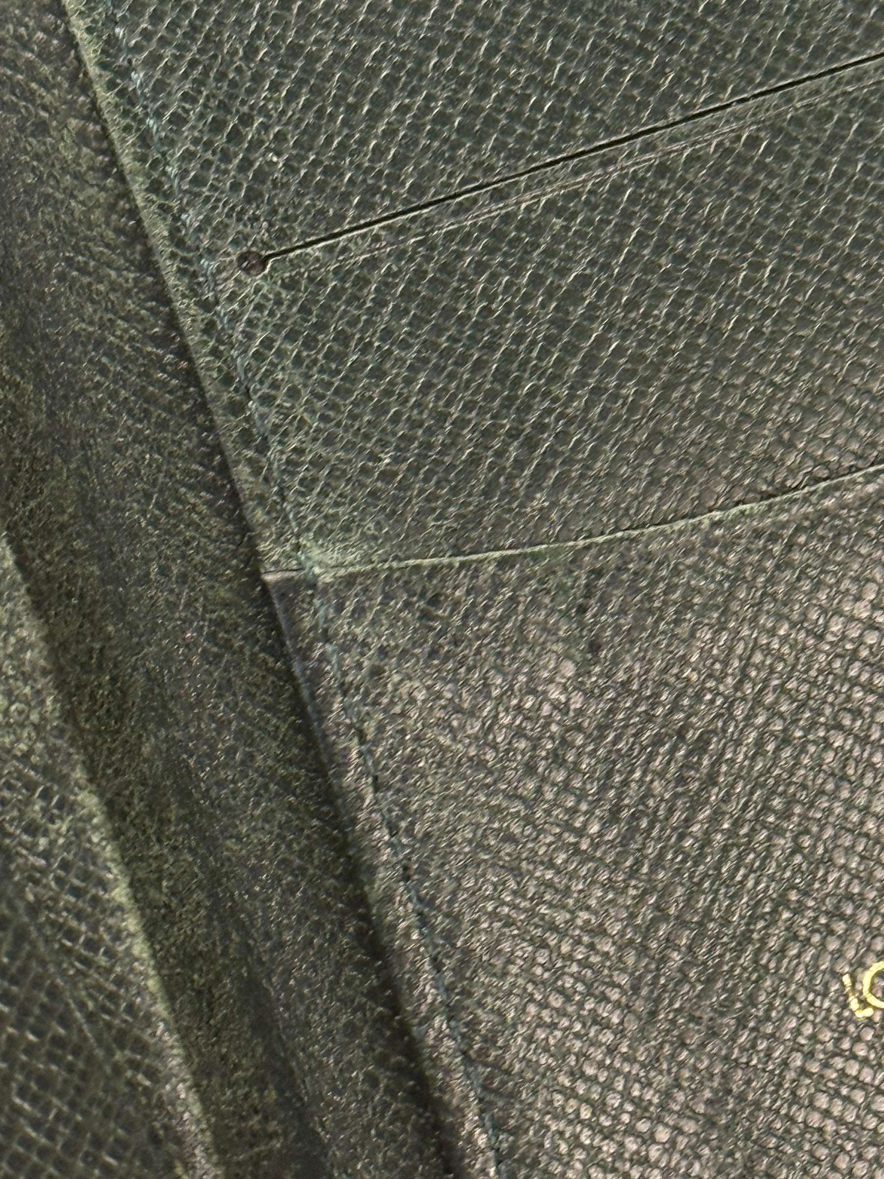 Louis Vuitton Vintage Green Taiga Cardholder