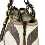 Coach Vintage Braided Strap Canvas Shoulder Bag