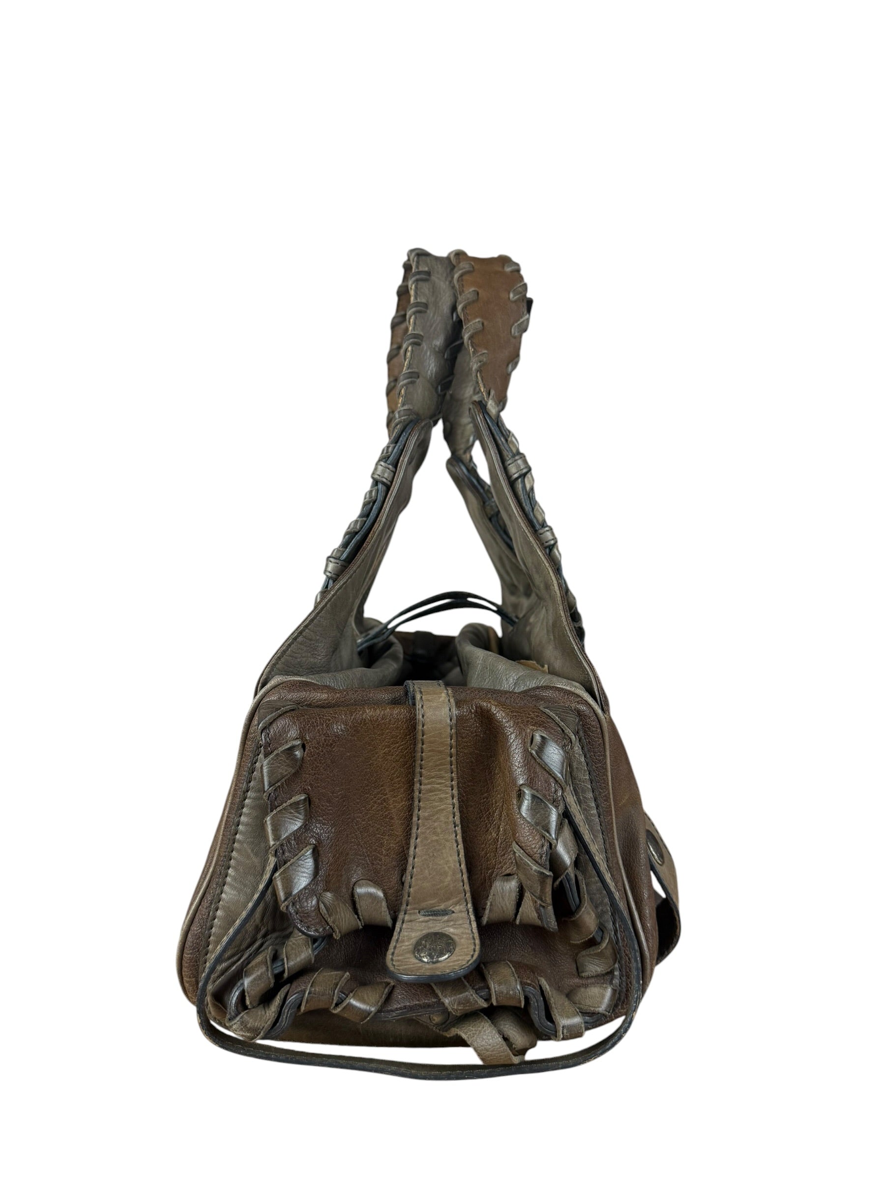Chloe Vintage Brown Leather Silverado Shoulder Bag
