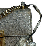 Gucci Gold Metallic Padlock Small Chain Shoulder Bag