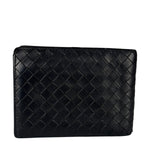 Bottega Veneta Vintage Black Intrecciato BiFold Wallet