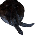 Vintage Dark Fur Tailed Hat