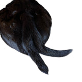 Vintage Dark Fur Tailed Hat