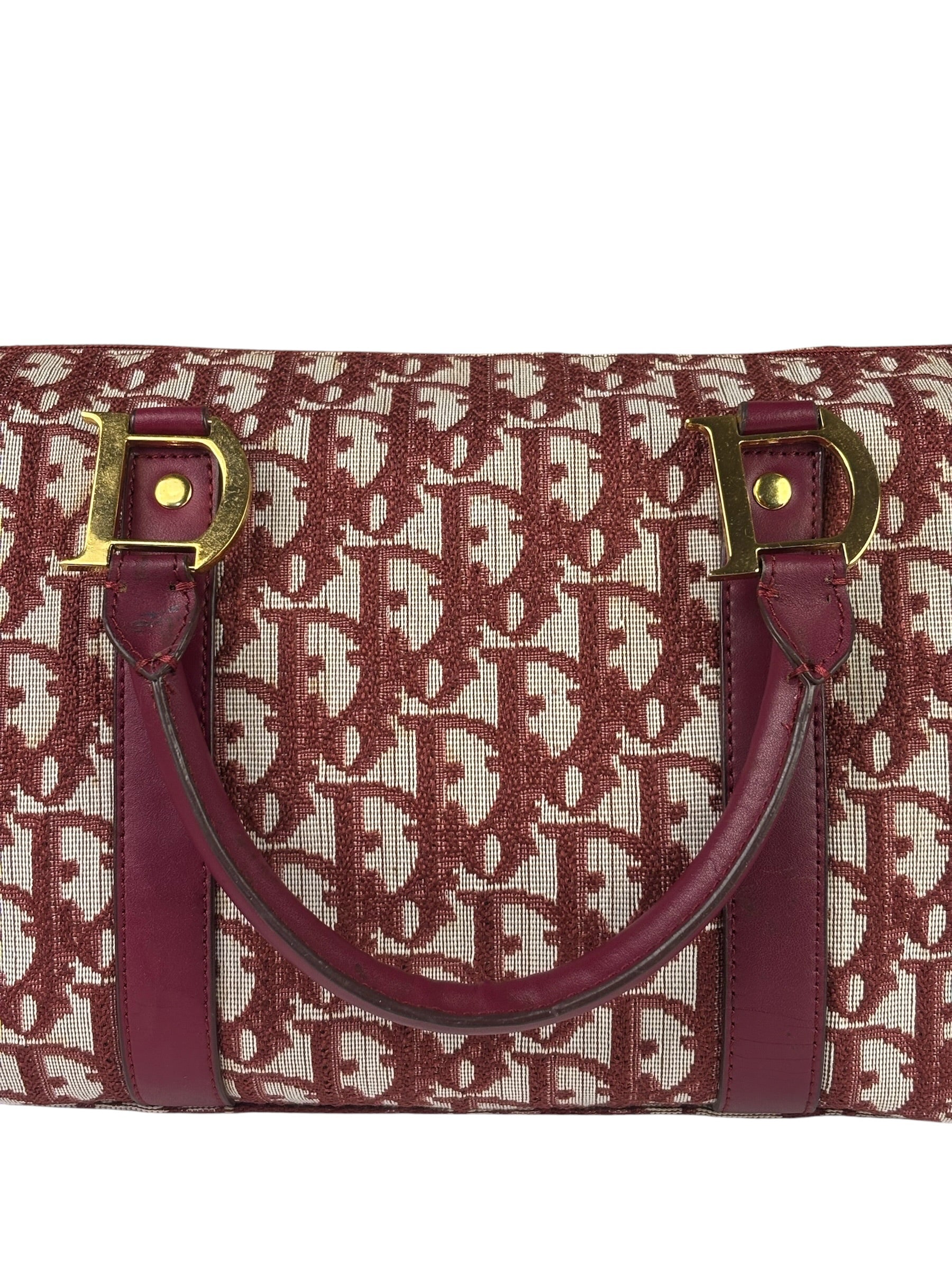 Christian Dior Red Trotter Boston Bag