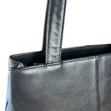 Burberry Black Leather Shoulder Tote
