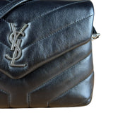Saint Laurent Loulou Black Leather Shoulder Bag