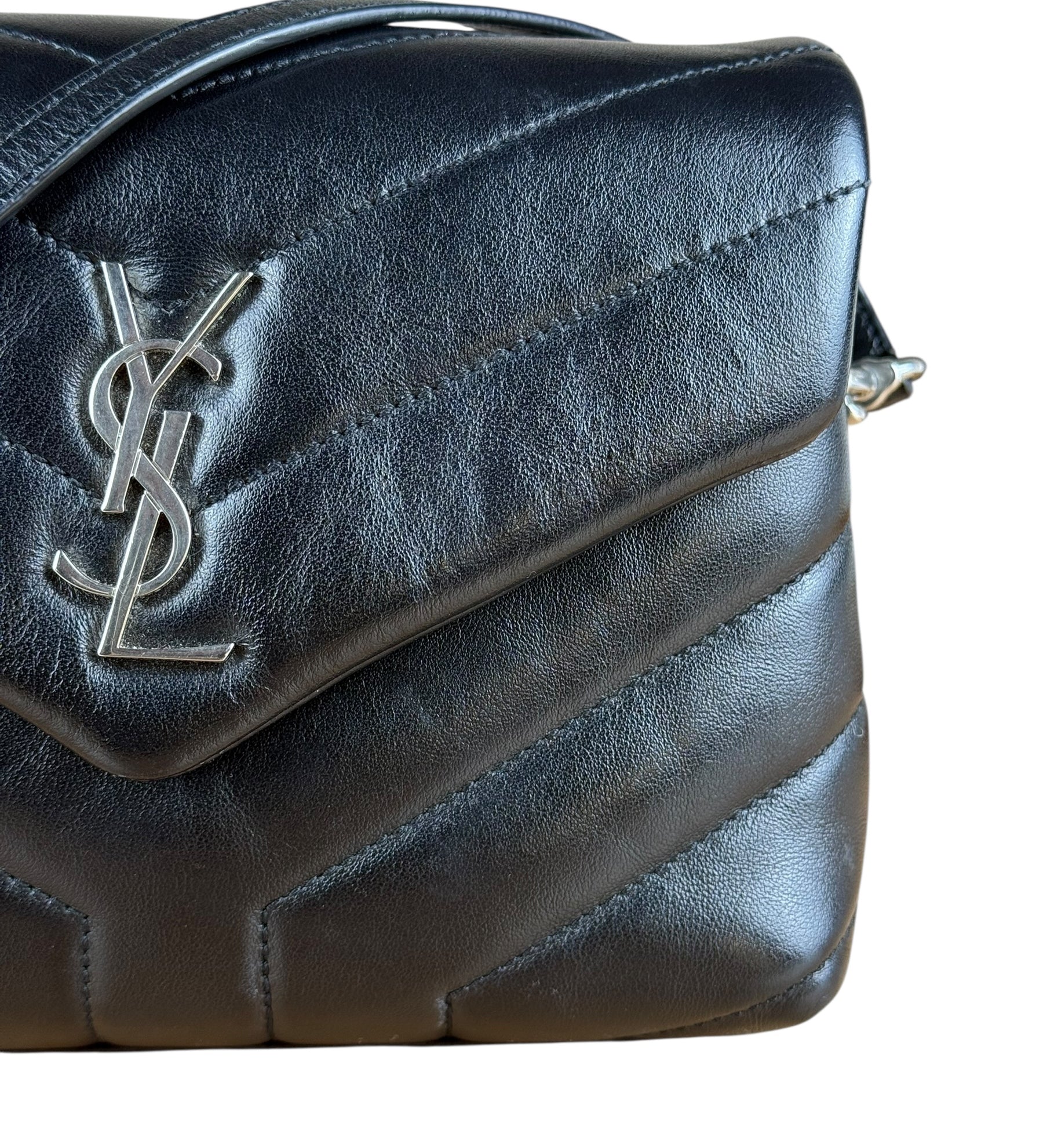 Saint Laurent Loulou Black Leather Shoulder Bag