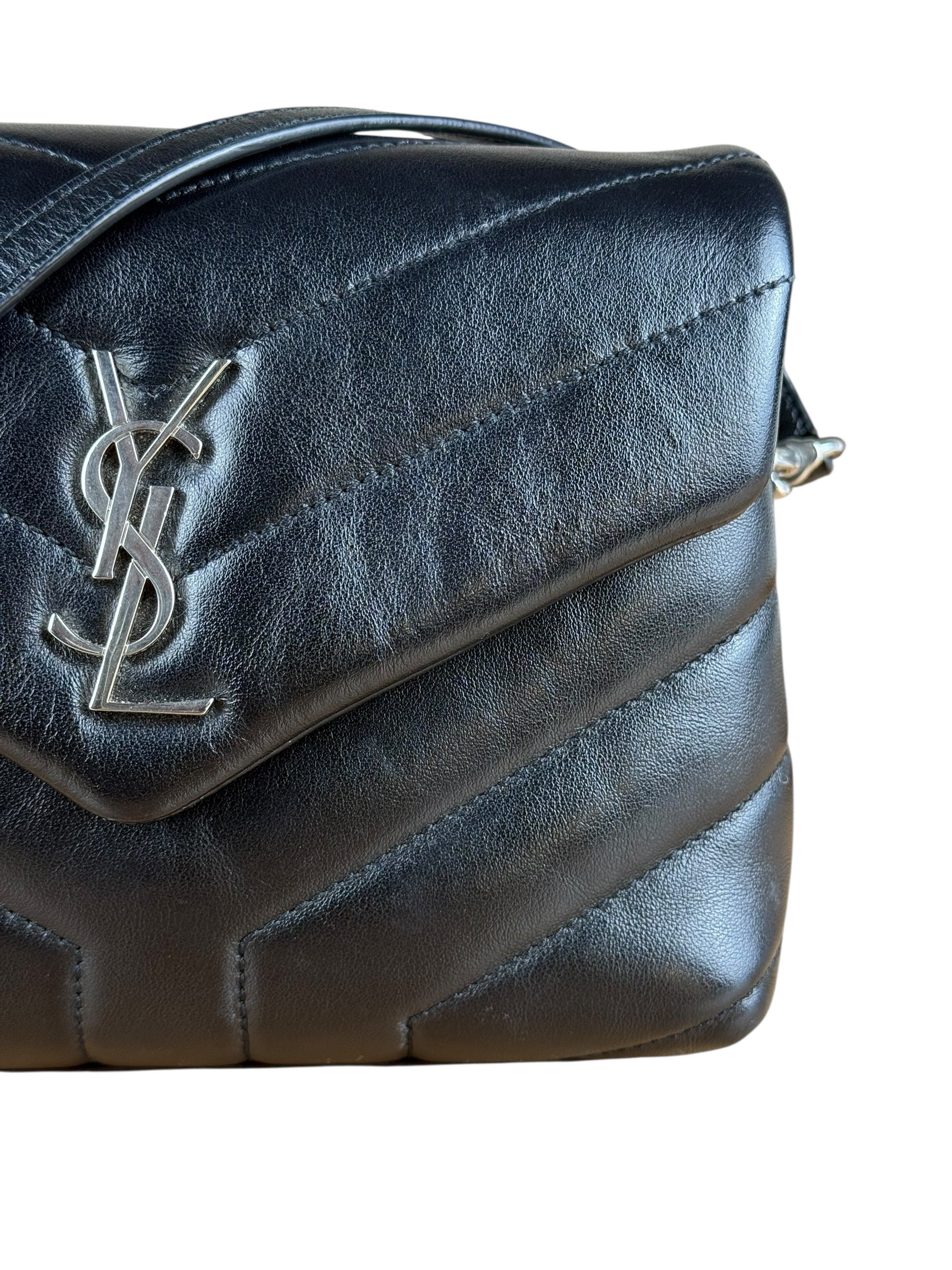 Saint Laurent Loulou Black Leather Shoulder Bag