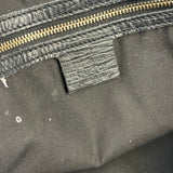 Gucci GG Vintage Black Canvas Shoulder Tote