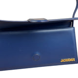 Jacquemus Navy Blue Leather Le Bambino Shoulder Bag