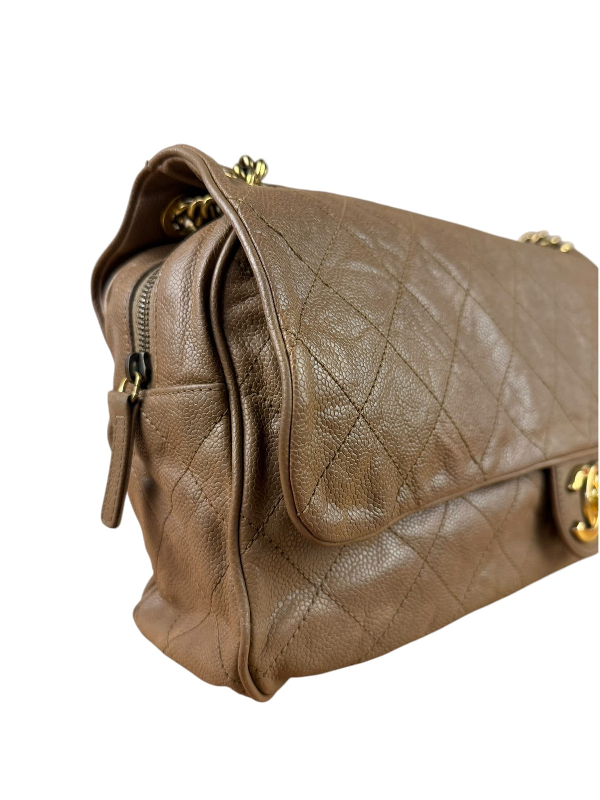 Chanel Brown Caviar Jumbo Easy Flap 2012