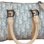 Christian Dior Vintage Trotter Canvas Mini Boston Bag