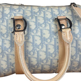Christian Dior Vintage Trotter Canvas Mini Boston Bag