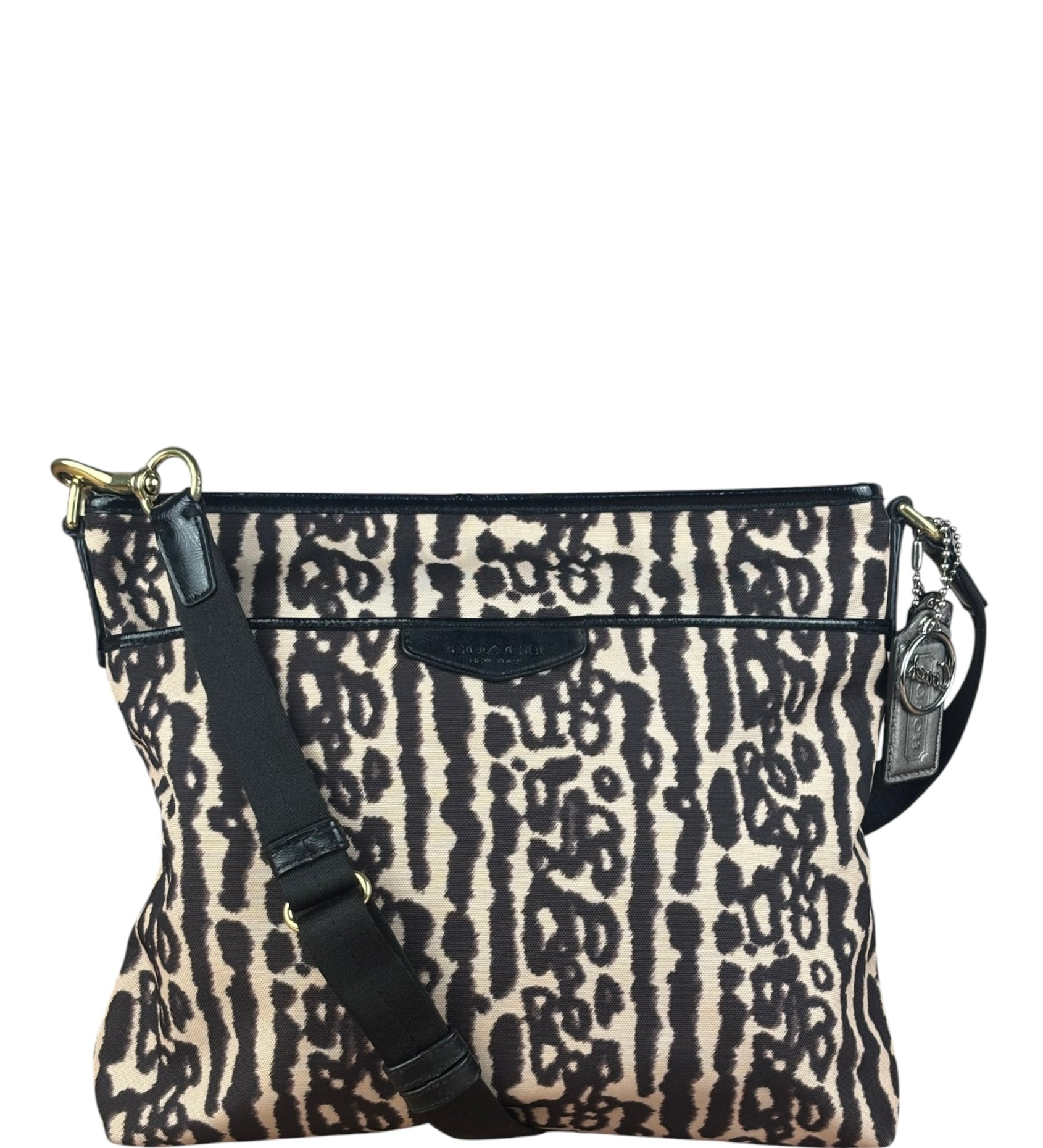 Coach Leopard Print Canvas Crossbody