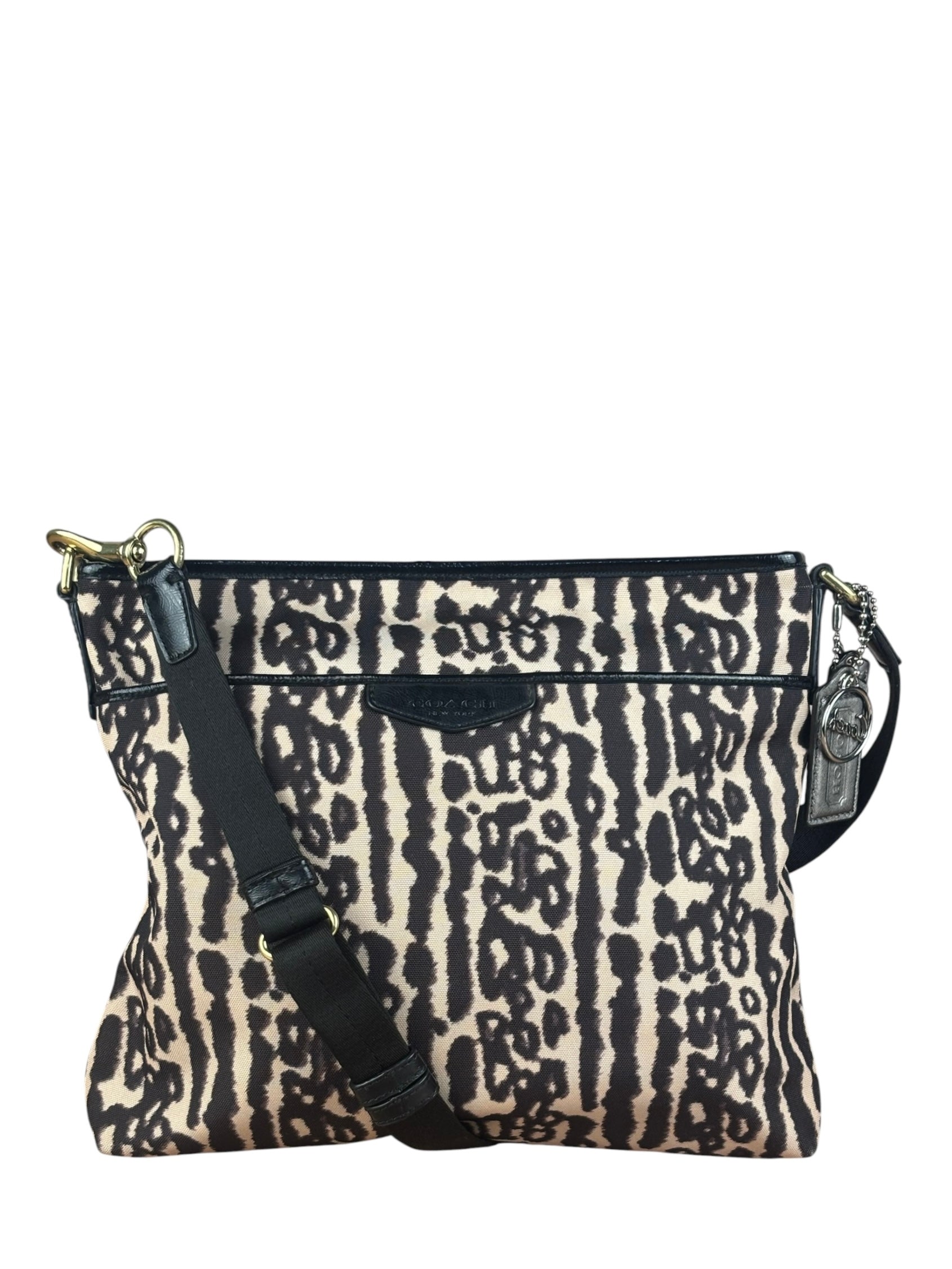 Coach Leopard Print Canvas Crossbody