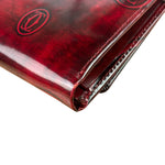 Cartier Red Patent Leather Must De Cartier Tri-Fold Wallet
