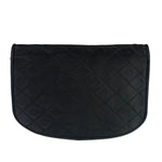 Chanel Black Quilted Satin Shoulder Bag