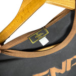 Fendi Logo Black Short Sleeve Top