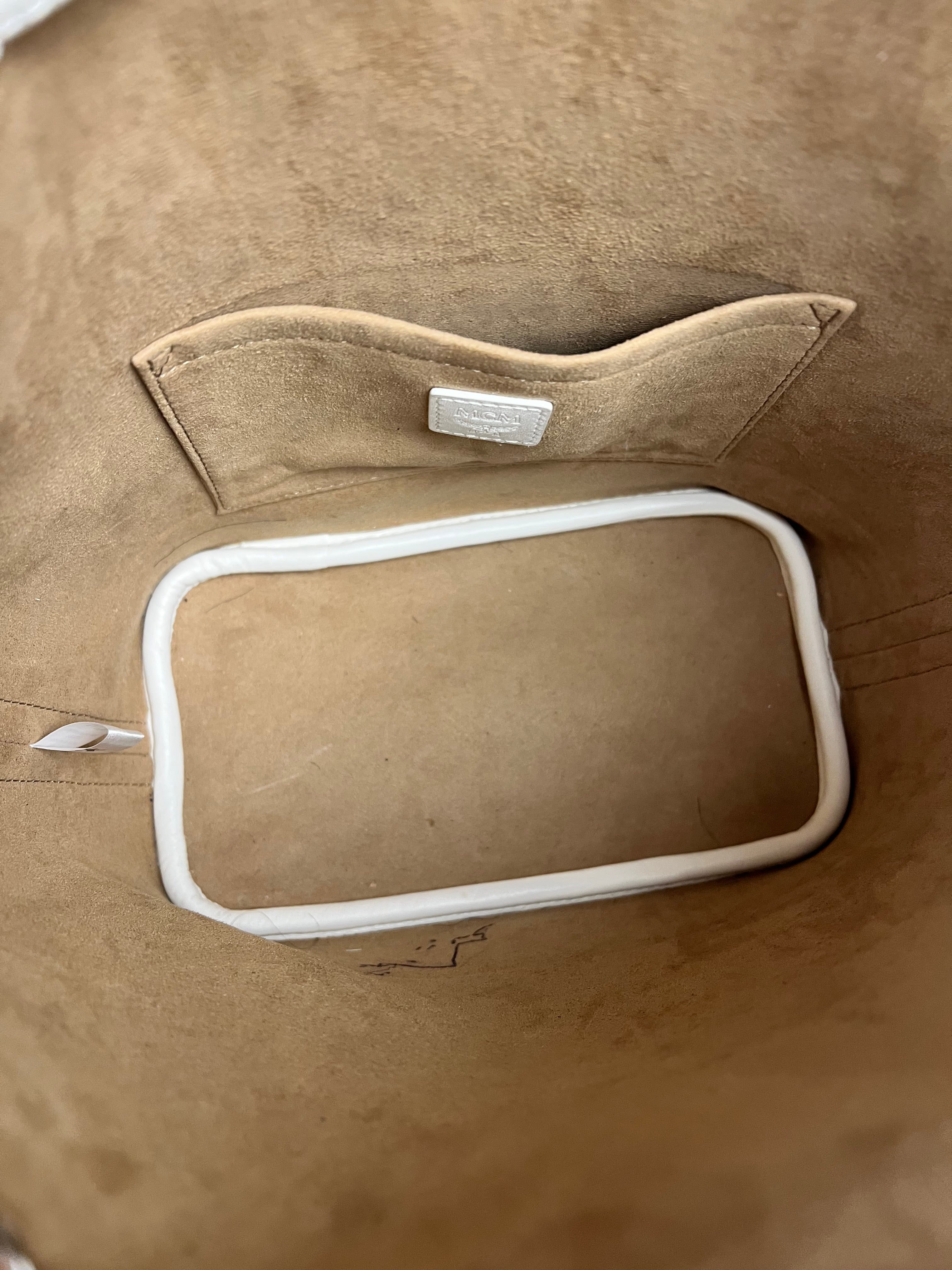 MCM Dessau Drawstring Bucket Bag